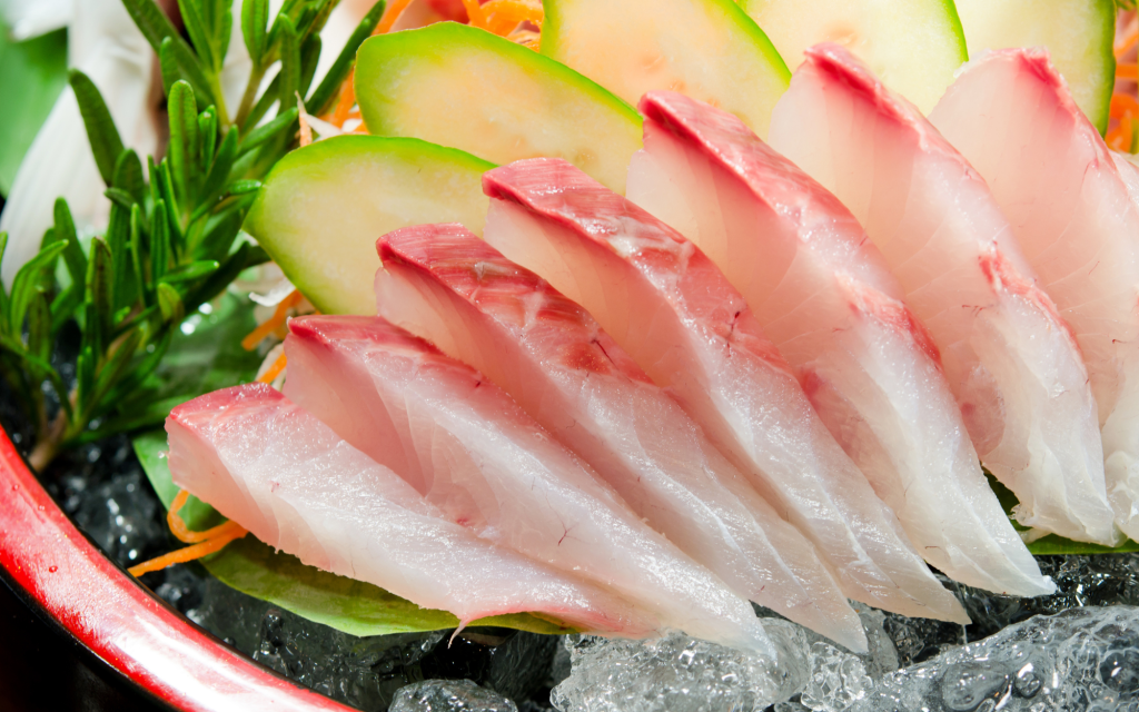 Hamachi Sashimi Cut